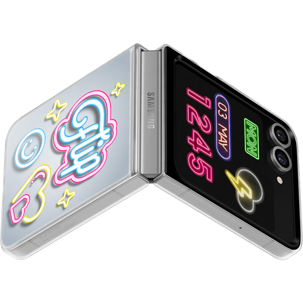 Etui Samsung FlipSuit do Galaxy Z Flip7 FE / Z Flip6, przezroczyste z wymienną płytką
